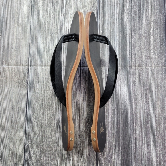 Beek NWT Seabird Leather Thong Sandals Black - Picture 4 of 15